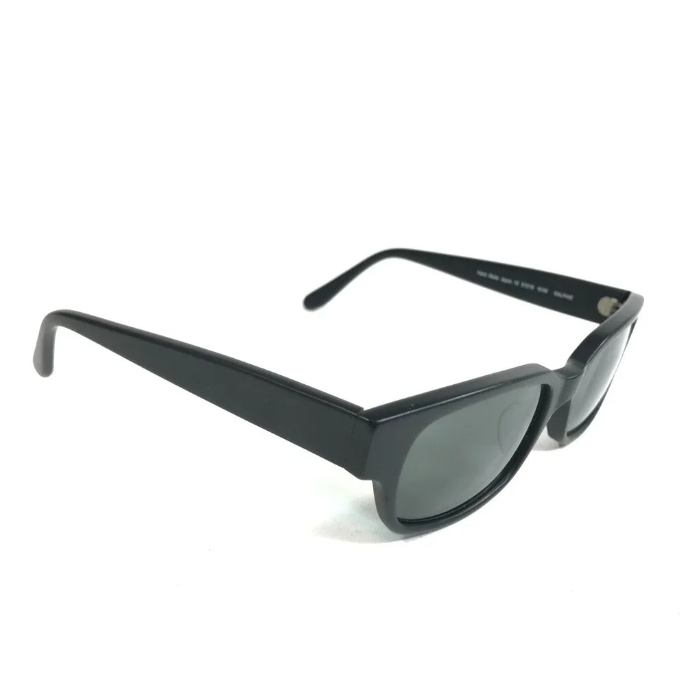 Morgenthal Frederics Sunglasses 101M RALPHIE Matte Black Frames w Green Lenses